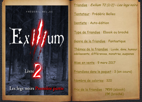 Exilium T2 (1/2) - Les legs noirs - Frédéric Bellec