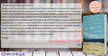 Si j’avais su que tu deviendrais si belle, je ne t’aurais jamais laissée partir – Judy Chicurel