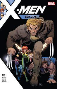 X-Men Gold #5, X-Men Gold #6, X-Men Blue #5, Weapon X #4