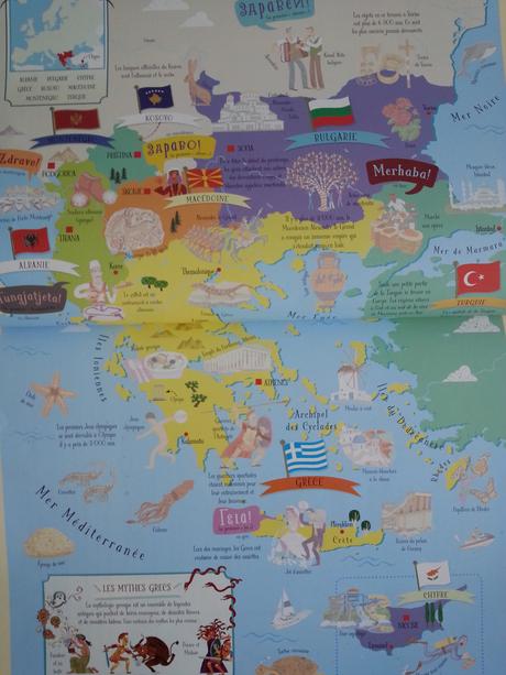 Jouer et découvrir # 69 – Atlas de l’Europe illustré - Usborne – 2017 (dès 5 ans)