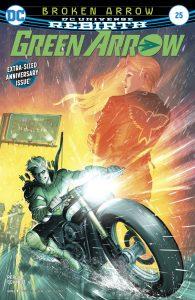 The Flash #24, The Flash #25, Green Arrow #25, Nightwing #23