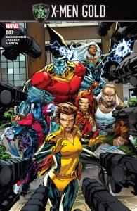 X-Men Blue #6, X-Men Gold #7, All-New Guardians of the Galaxy #5