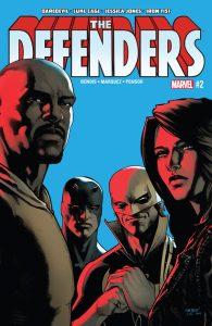 Defenders #2, Invincible Iron Man #8, Infamous Iron Man #9, Jessica Jones #10, Spider-Man #18