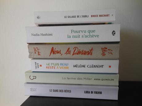 Bilan lectures juillet 2017