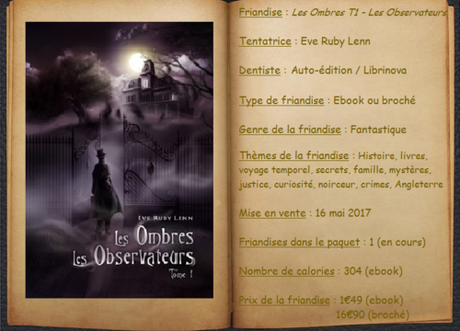 Les Ombres T1 - Les Observateurs - Eve Ruby Lenn