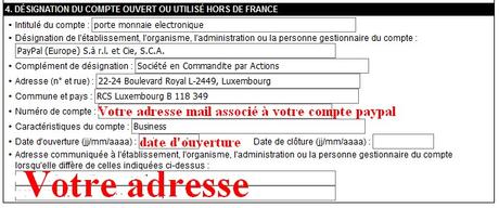 PayPal, un compte à l’étranger à déclarer