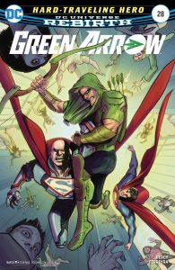The Flash #28, Green Arrow #28, Nightwing #26