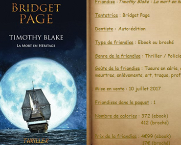 Timothy Blake : La mort en héritage - Bridget Page