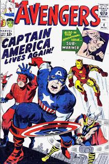 OLDIES : AVENGERS #4 - CAPTAIN AMERICA DECONGELATION!