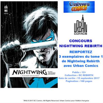 NIGHTWING REBIRTH TOME 1 : PLUS FORT QUE BATMAN + CONCOURS NIGHTWING REBIRTH URBAN COMICS