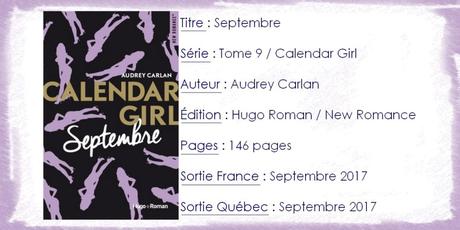 Calendar Girl #9 Septembre d’Audrey Carlan