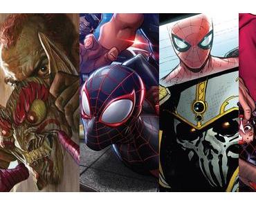 Amazing Spider-Man #32, Spider-Man #20, Spider-Men II #2, Spider-Men II #3