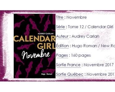 Calendar Girl #11 Novembre d’Audrey Carlan