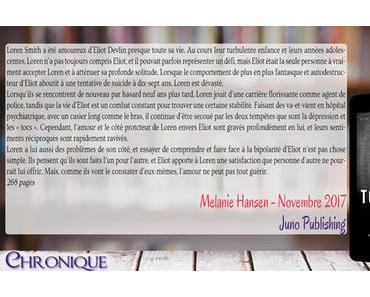 Une histoire d’amour tenace #3 – Tourmenté – Melanie Hansen