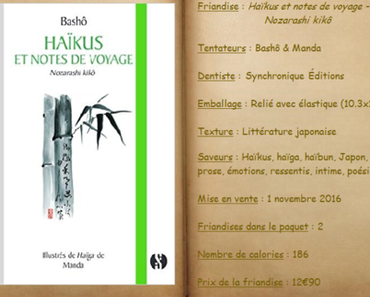 Haïkus et notes de voyage - Nozarashi kikô - Bashô & Manda