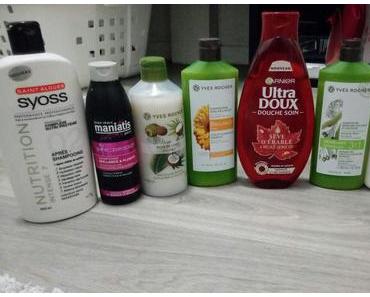 J’ai fait le trie dans les produits de ma salle de bain