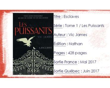 Les Puissants #1 Esclaves de Vic James