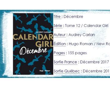 Calendar Girl #12 Décembre d’Audrey Carlan