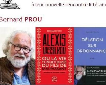Rencontre littéraire avec Bernard Prou