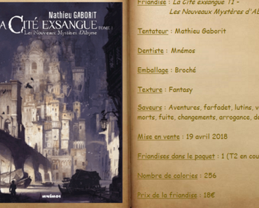 La Cité exsangue T1 - Les Nouveaux Mystères d'Abyme - Mathieu Gaborit