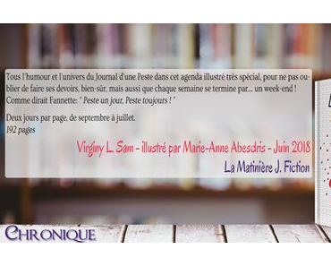 L’agenda 2018-2019 ~ Journal d’une peste ~ Vive L’école !