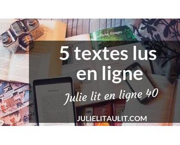 Julie lit en ligne | Semaine 40