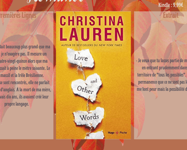 Love and other words » Christina Lauren