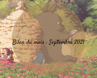 BILAN MENSUEL - Septembre 2021