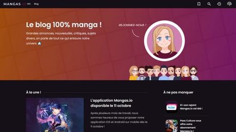 J’ai testé la nouvelle plateforme et application : Mangas.io