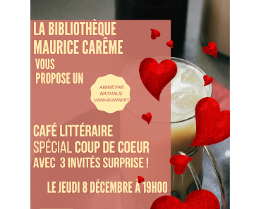 Café littéraire spécial coup de coeur ou une liste d'idées livres à offrir ♥